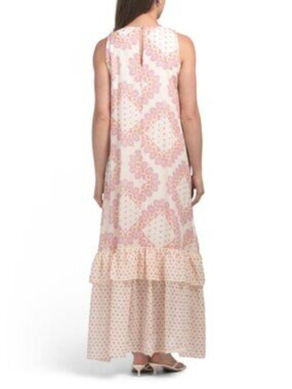 MAGARI Made In Italy Sleeveless Tiered Maxi Dress - Picture 2 of 5